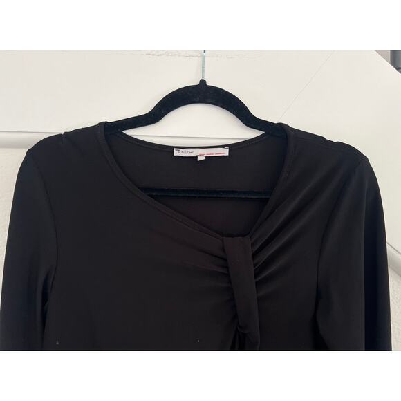 Sun Light Black 3/4 Sleeve Mini Dress Womens Size 1 Artsy Edgy Whimsi Goth - Picture 8 of 16